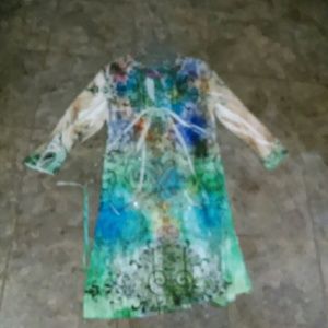 Blueish designed dress